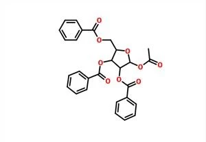 1-O-Acetyl-2,3,5-tri-O-benzoyl-beta-D-ไรโบฟูราโนส CAS 6974-32-9